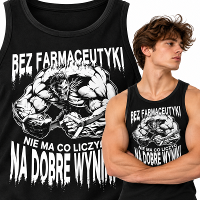 TANK TOP NA SIŁOWNIĘ  BEZ FARMACEUTYKI